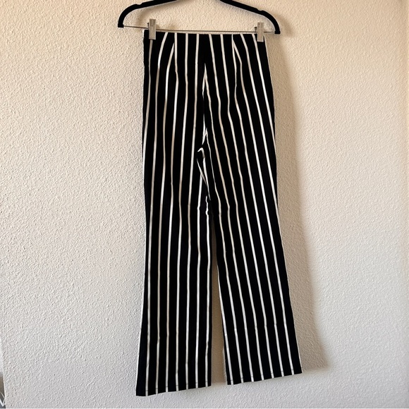 Forever 21 Contemporary Striped Straight Ankle Pants Women’s Medium Rock Grunge - Picture 6 of 8